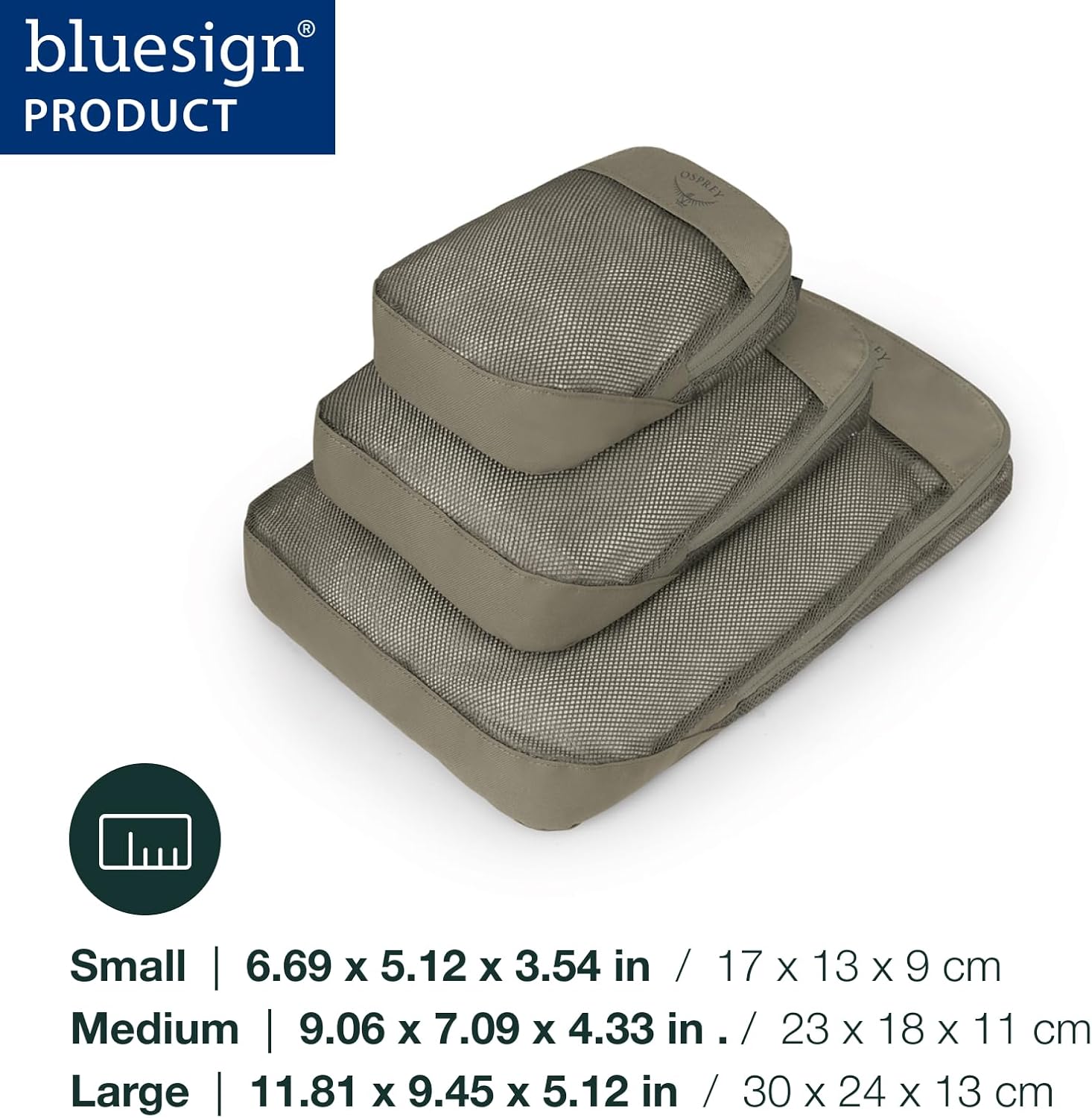 Osprey Daylite Packing CubeTan Concrete  3pc Set
