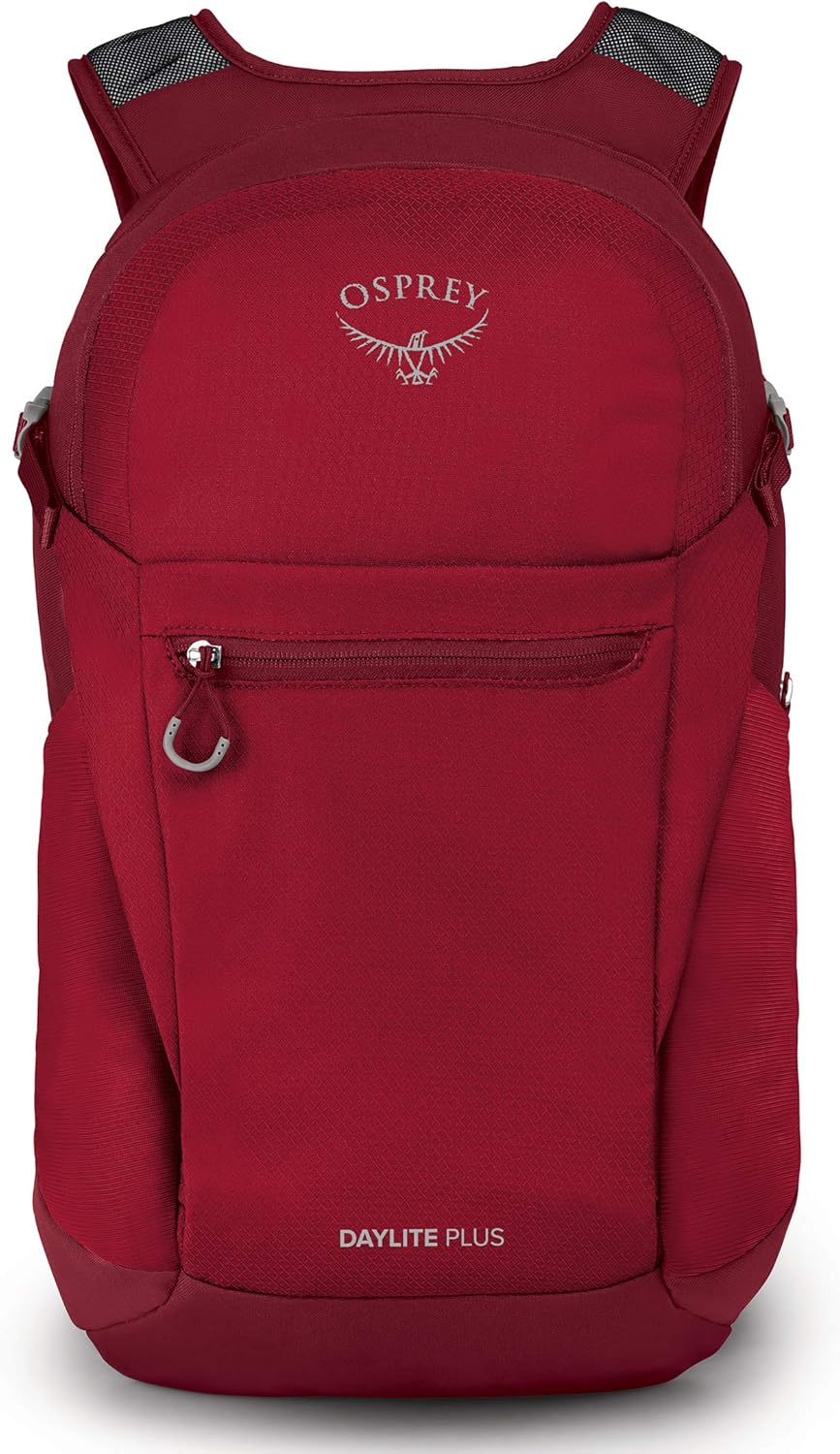 Osprey Daylite Plus Commuter Backpack BlackCosmic Red