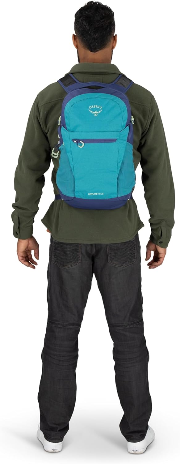 Osprey Daylite Plus Commuter Backpack BlackLiquify PrintKakio Pink