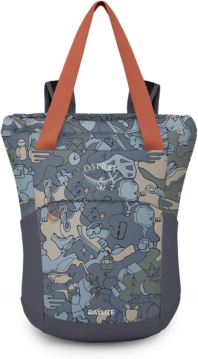Osprey Daylite Tote Pack Blue SpikemossAlkalineEnjoy Outside Print