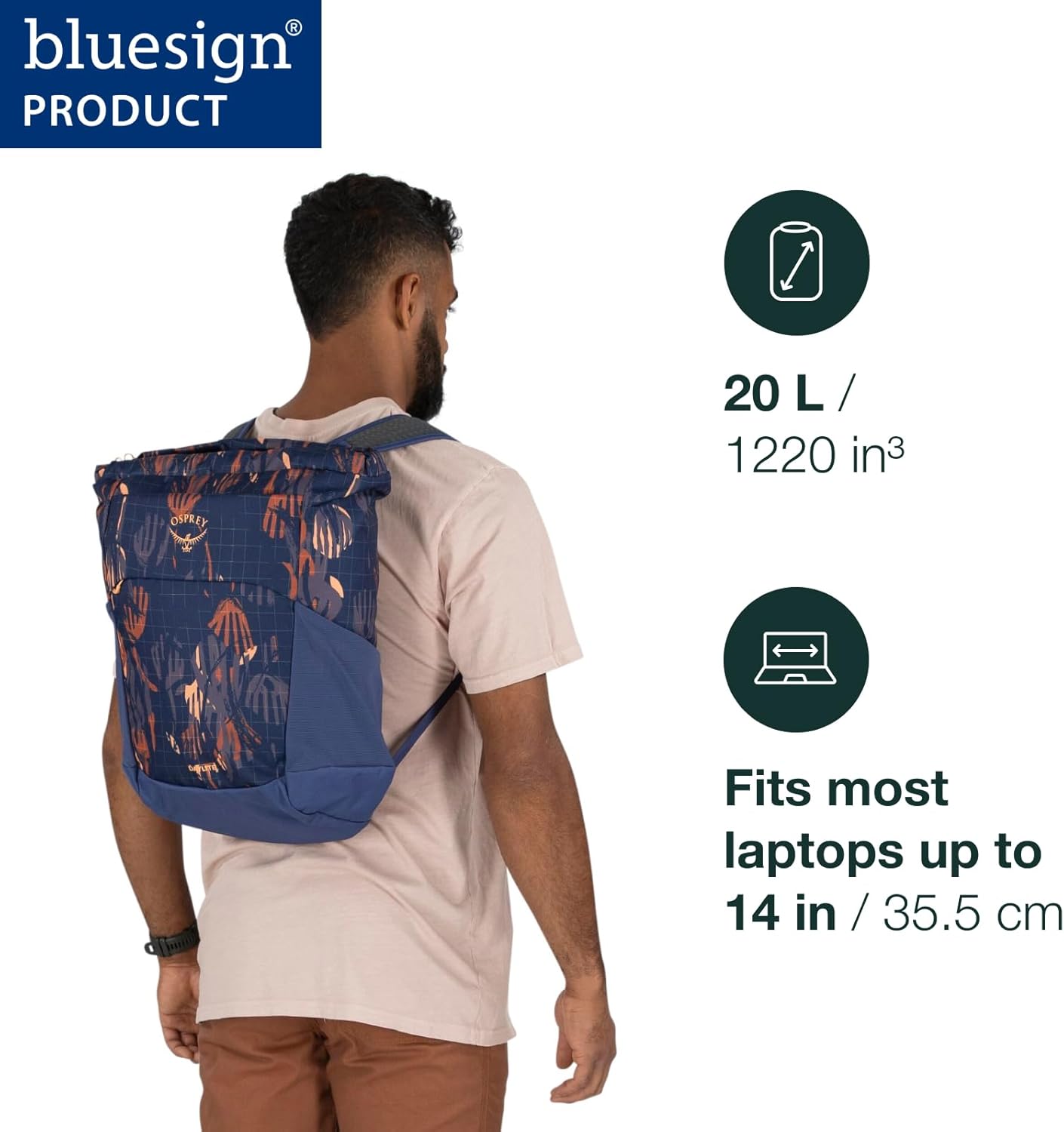 Osprey Daylite Tote Pack Blue SpikemossAlkalineNight Shift Blue