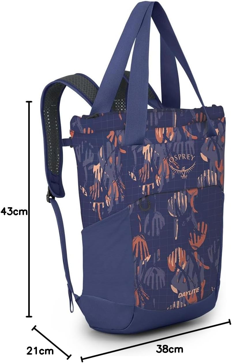 Osprey Daylite Tote Pack Blue SpikemossAlkalineWild Blossom PrintAlkaline