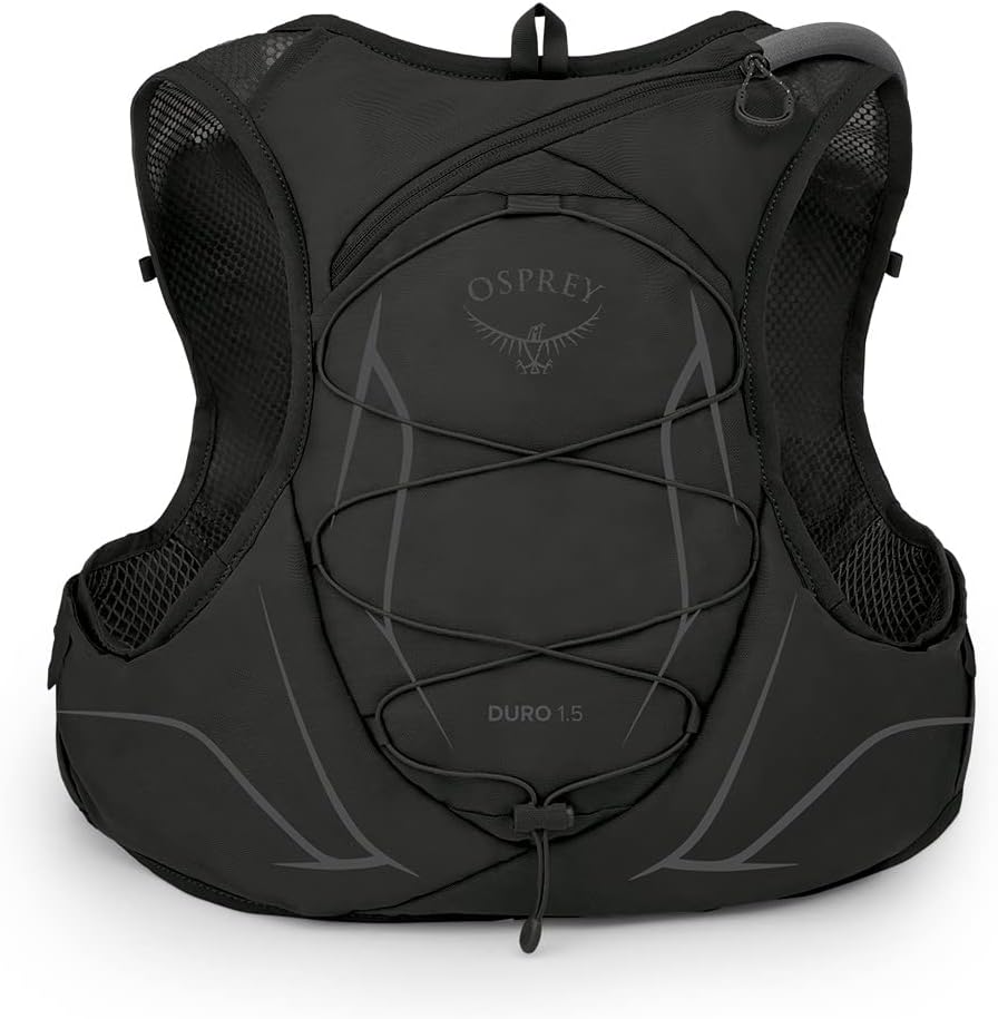 Osprey Duro 15L Mens Running Hydration Vest with Hydraulics ReservoirDark Charcoal Grey