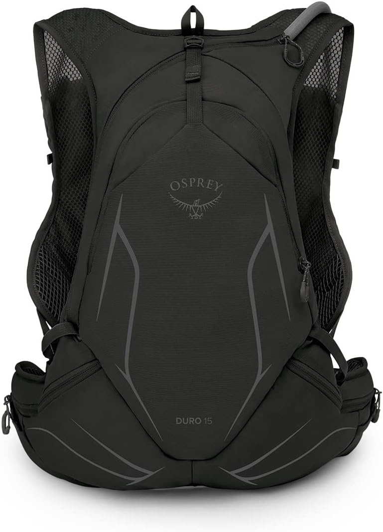Osprey Duro 15L Mens Running Hydration Vest with Hydraulics ReservoirDark Charcoal Grey