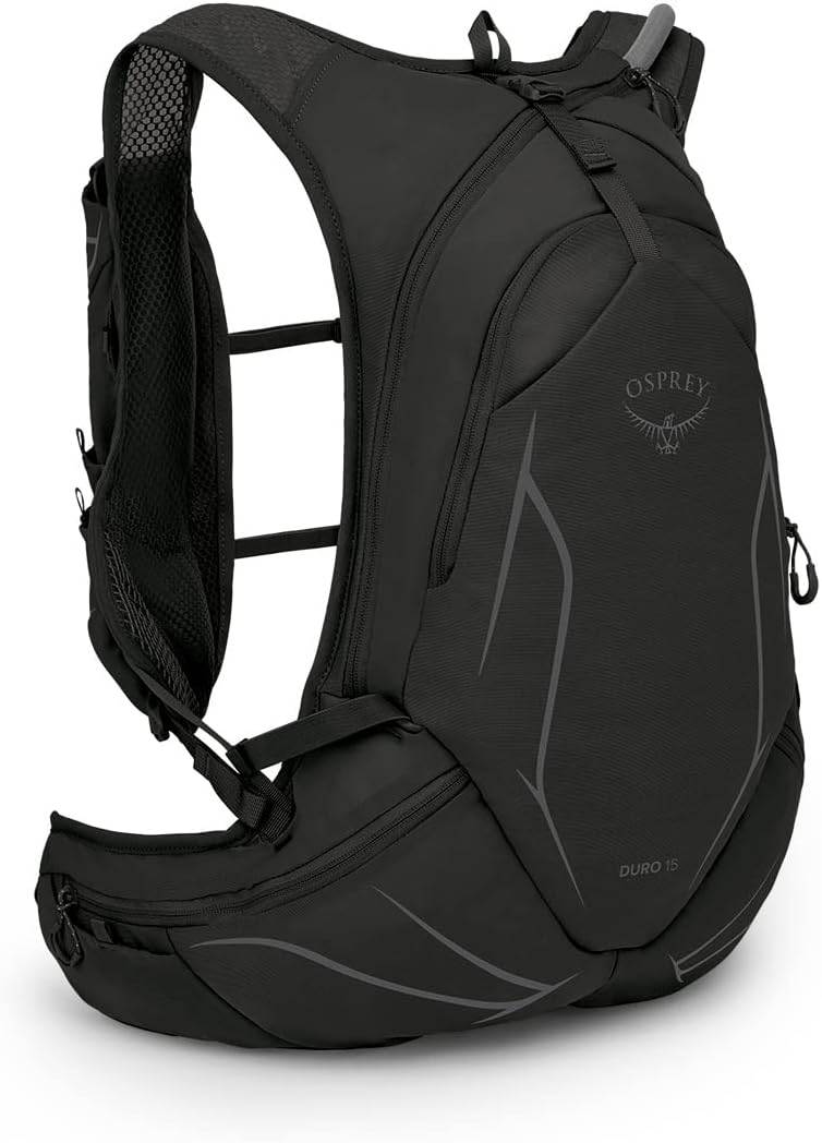 Osprey Duro 15L Mens Running Hydration Vest with Hydraulics ReservoirDark Charcoal Grey