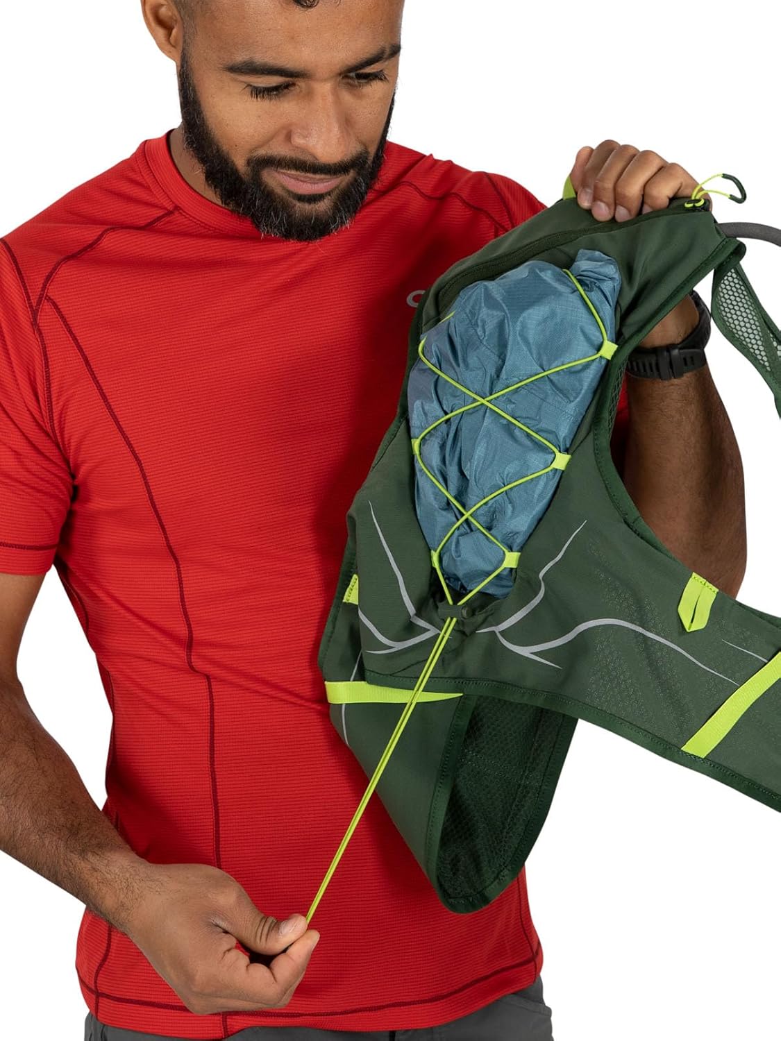 Osprey Duro 15L Mens Running Hydration Vest with Hydraulics ReservoirPhantom GreyToffee Orange
