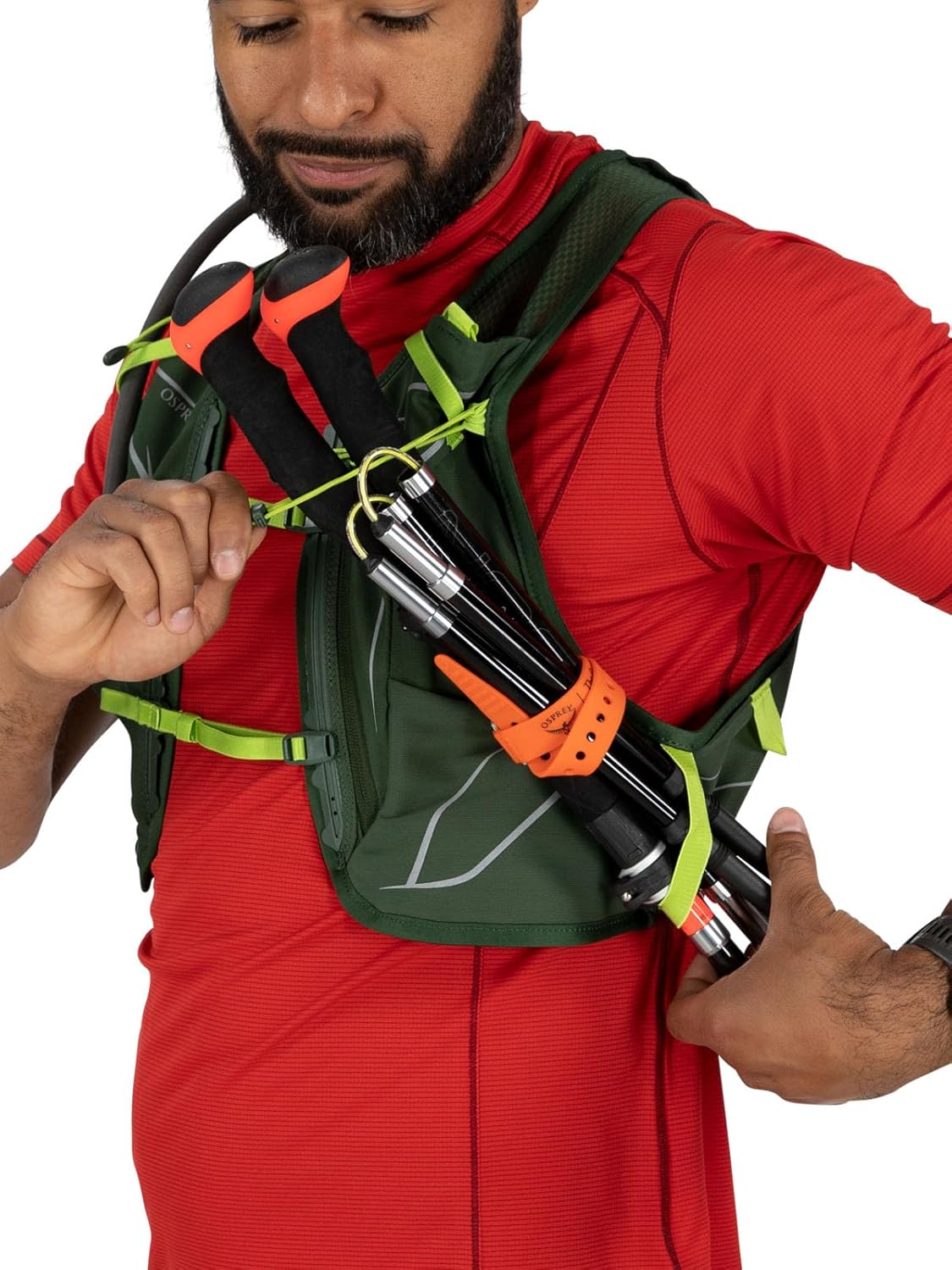 Osprey Duro 15L Mens Running Hydration Vest with Hydraulics ReservoirPhantom GreyToffee Orange