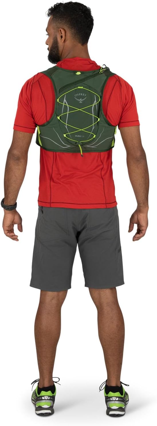 Osprey Duro 15L Mens Running Hydration Vest with Hydraulics ReservoirPhantom GreyToffee Orange