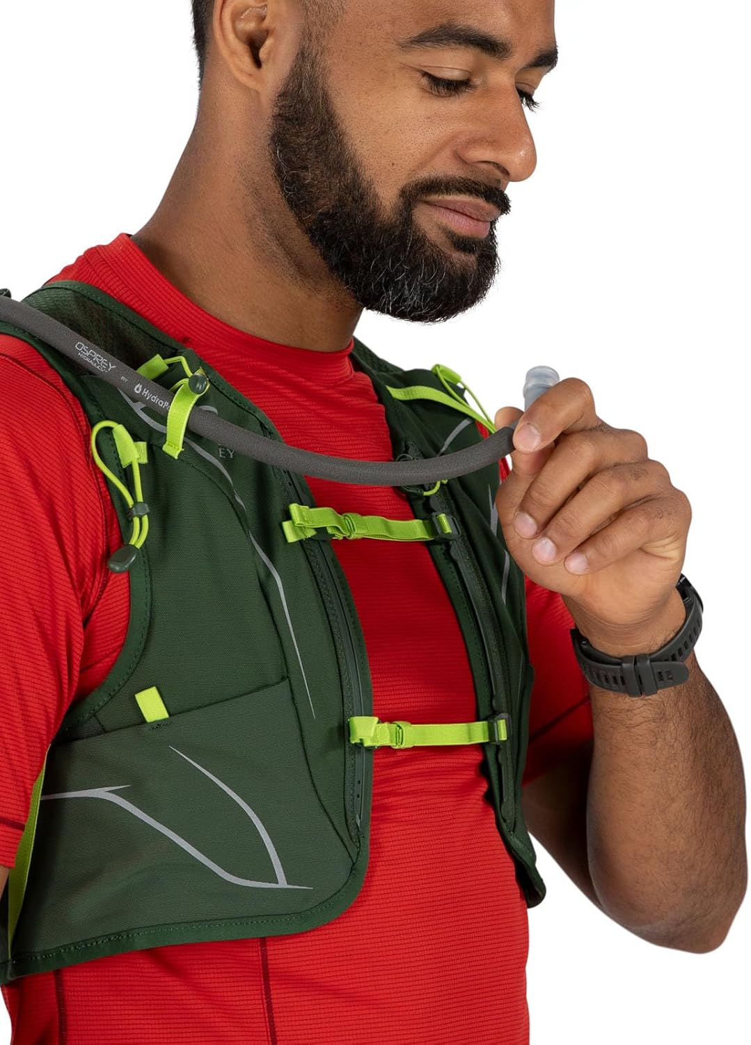 Osprey Duro 15L Mens Running Hydration Vest with Hydraulics ReservoirPhantom GreyToffee Orange