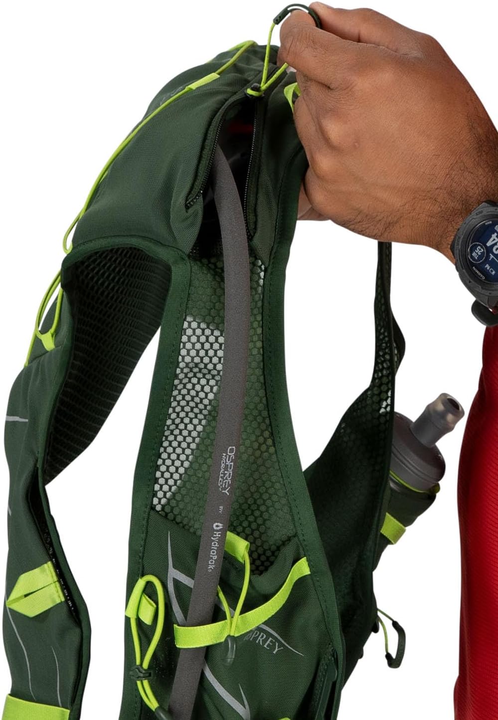 Osprey Duro 15L Mens Running Hydration Vest with Hydraulics ReservoirPhantom GreyToffee Orange