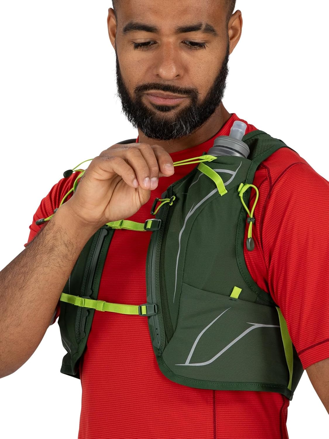 Osprey Duro 15L Mens Running Hydration Vest with Hydraulics ReservoirPhantom GreyToffee Orange