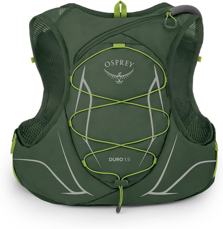 Osprey Duro 15L Mens Running Hydration Vest with Hydraulics ReservoirSeaweed GreenLimon