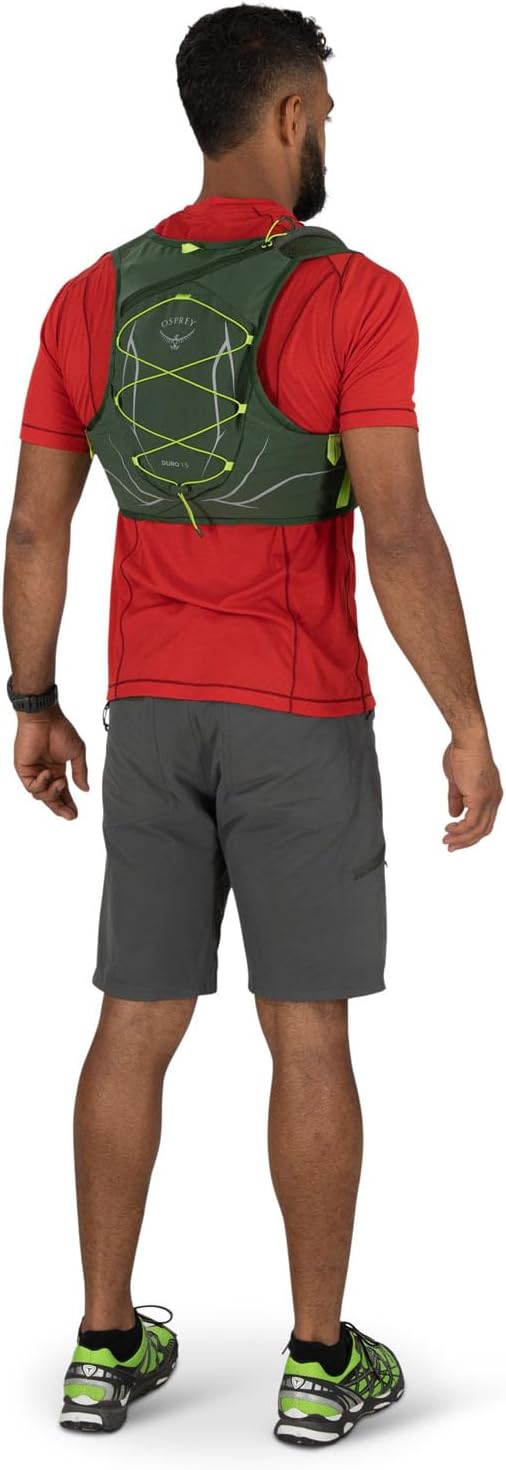 Osprey Duro 15L Mens Running Hydration Vest with Hydraulics ReservoirSeaweed GreenLimon