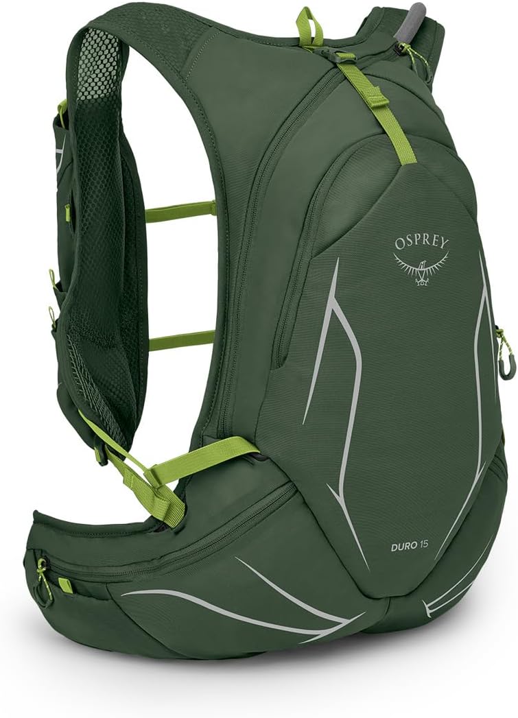 Osprey Duro 15L Mens Running Hydration Vest with Hydraulics ReservoirSeaweed GreenLimon
