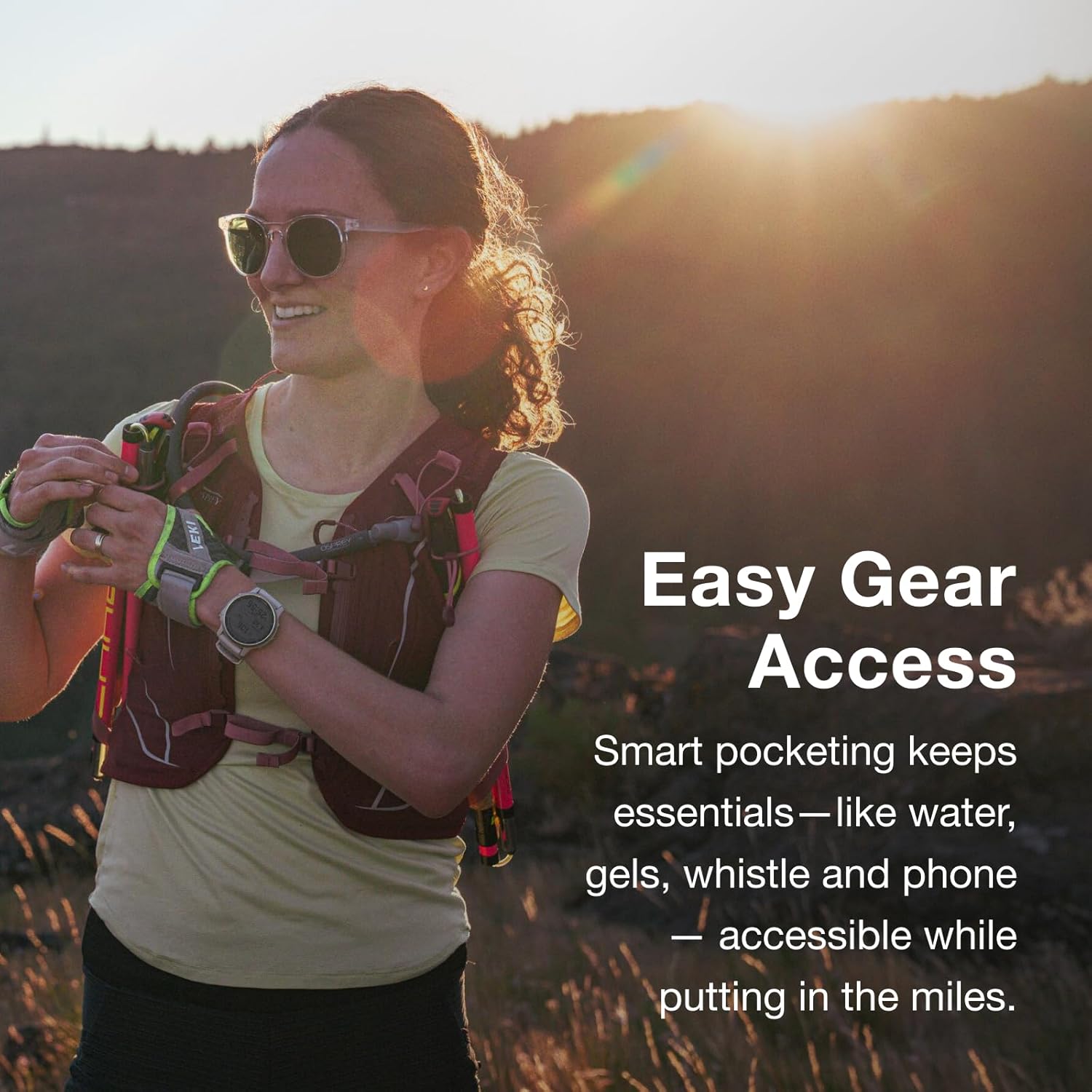 Osprey Dyna 15L Womens Running Hydration Vest with Hydraulics ReservoirCascade BlueSilver Lining