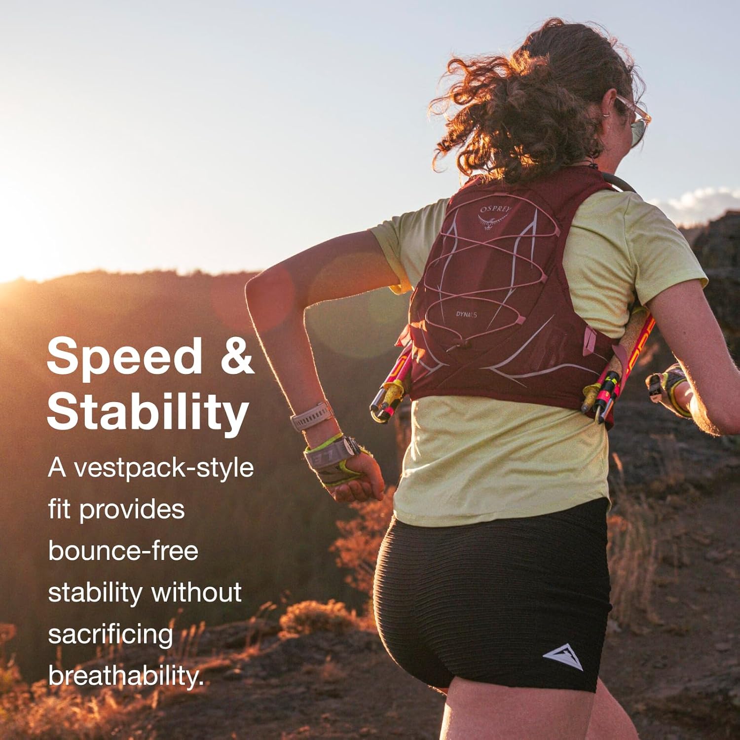 Osprey Dyna 15L Womens Running Hydration Vest with Hydraulics ReservoirKakio Pink