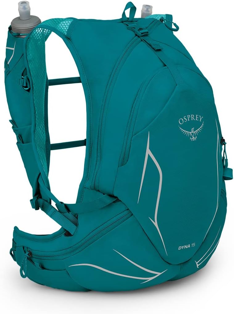 Osprey Dyna 15L Womens Running Hydration Vest with Hydraulics ReservoirVerdigris Green