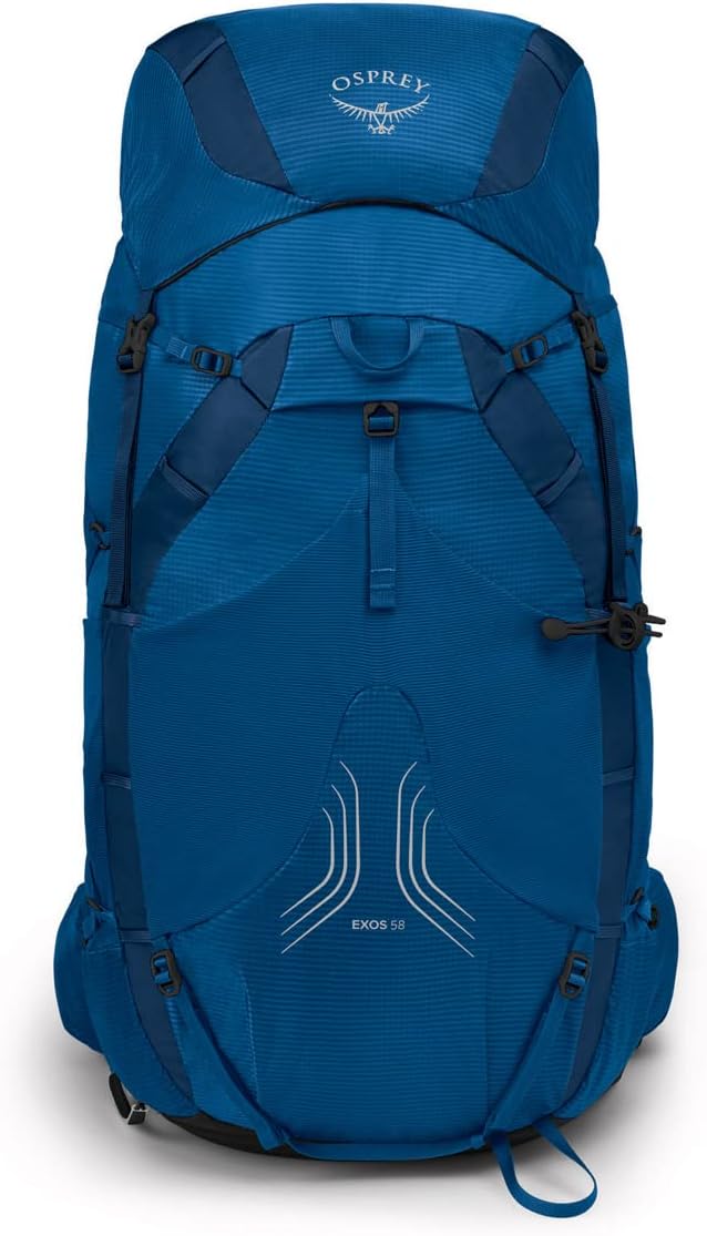 Osprey Exos 58 Mens Ultralight Backpacking BackpackBlue Ribbon
