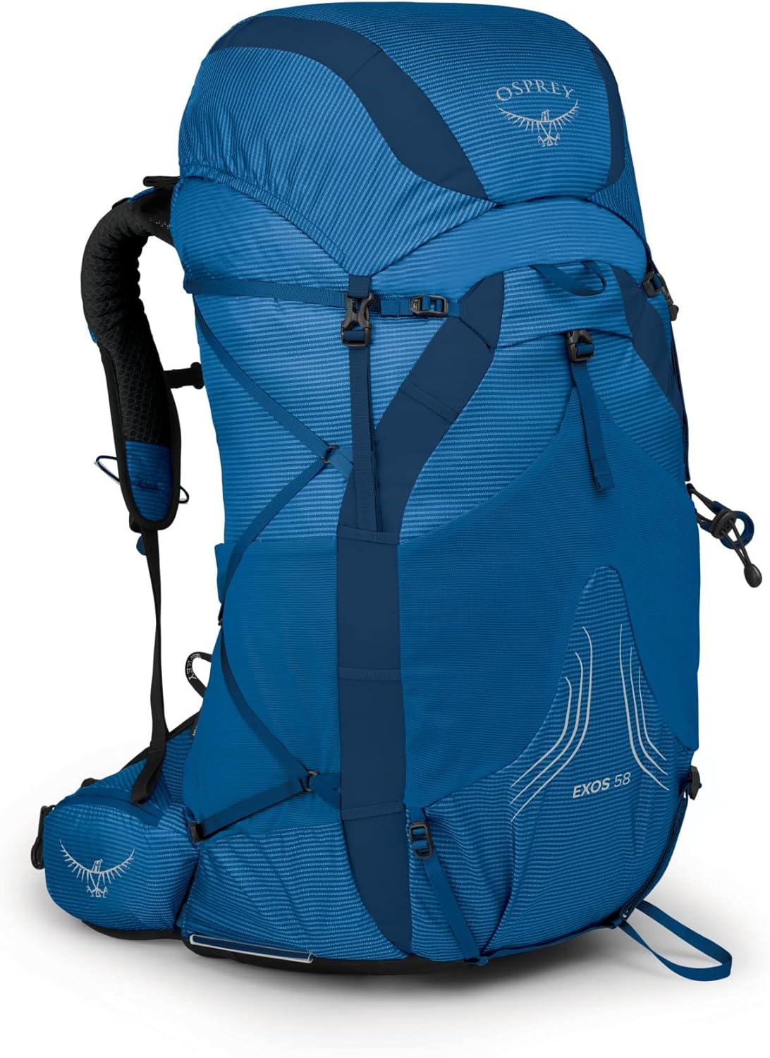 Osprey Exos 58 Mens Ultralight Backpacking BackpackBlue Ribbon