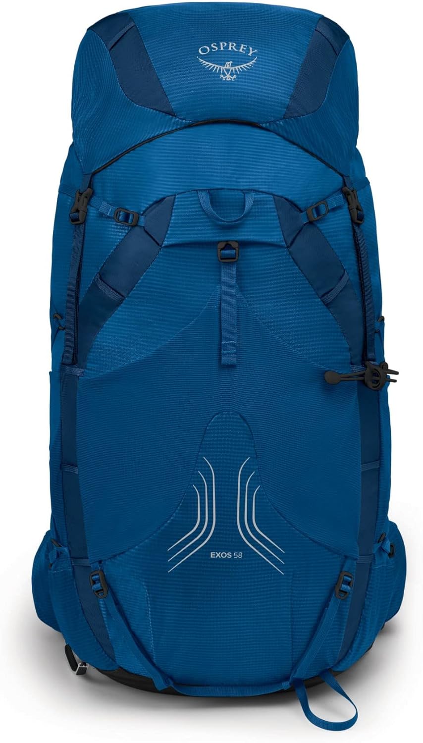 Osprey Exos 58 Mens Ultralight Backpacking BackpackBlue Ribbon