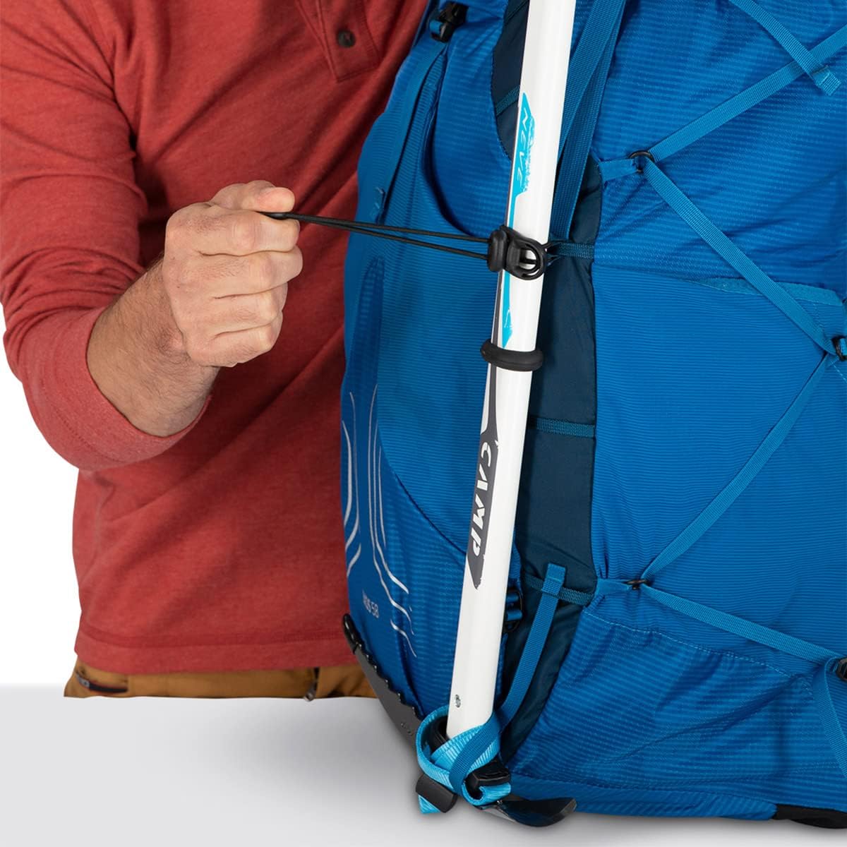 Osprey Exos 58 Mens Ultralight Backpacking BackpackTungsten Grey