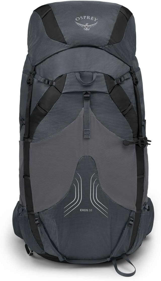 Osprey Exos 58 Mens Ultralight Backpacking BackpackTungsten Grey