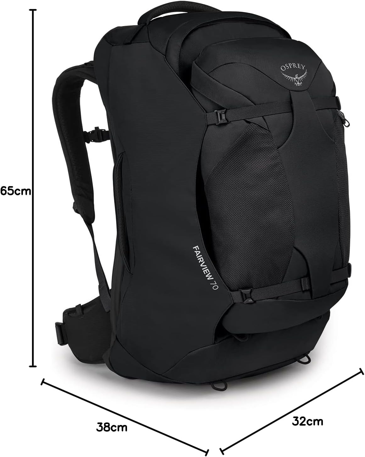 Osprey Fairview 55L Womens Travel Backpack BlackBlack