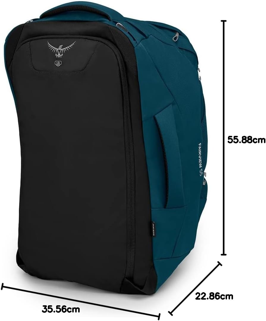 Osprey Fairview 55L Womens Travel Backpack BlackNight Jungle Blue