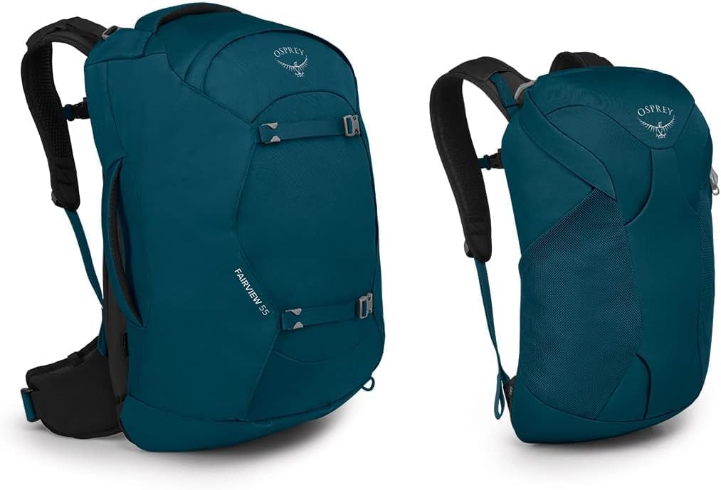 Osprey Fairview 55L Womens Travel Backpack BlackNight Jungle Blue
