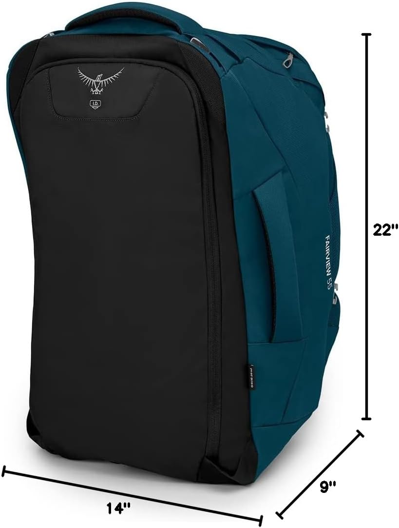 Osprey Fairview 55L Womens Travel Backpack BlackNight Jungle Blue