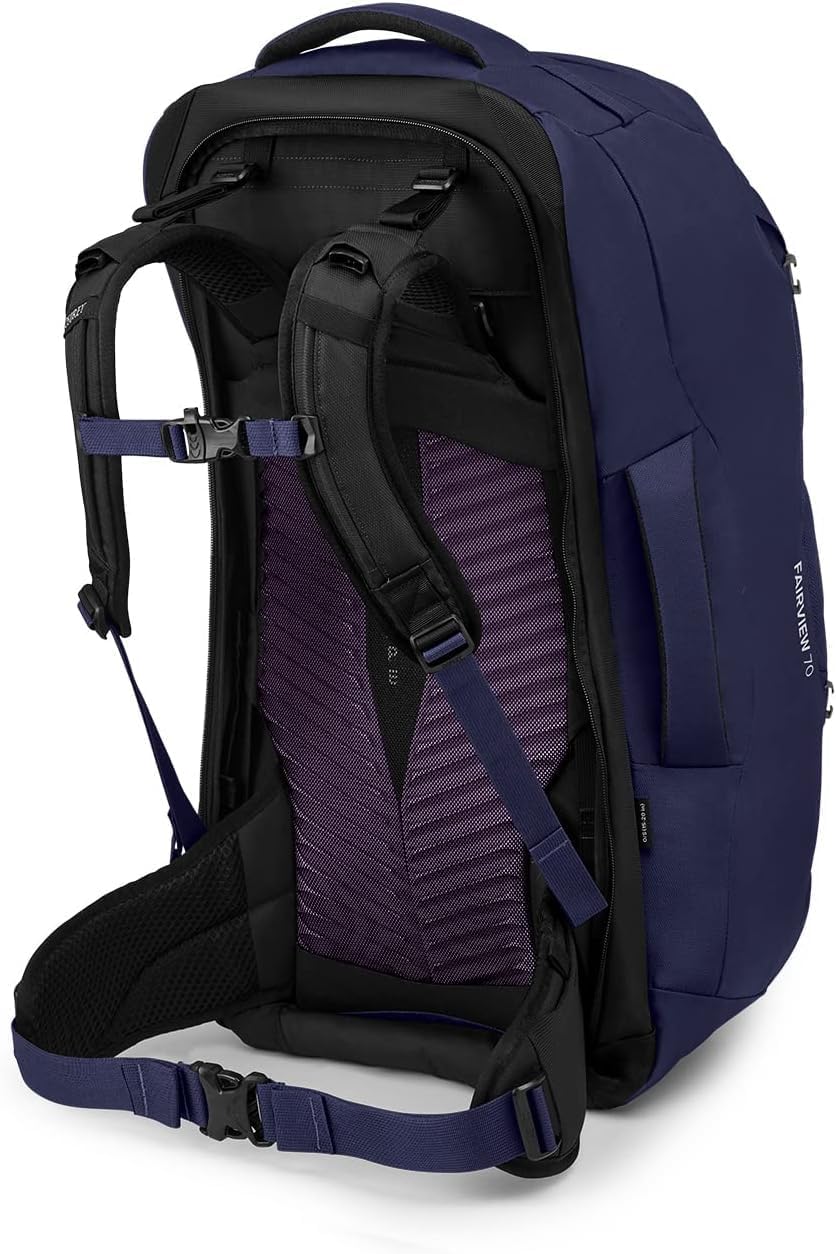 Osprey Fairview 55L Womens Travel Backpack BlackWinter Night Blue