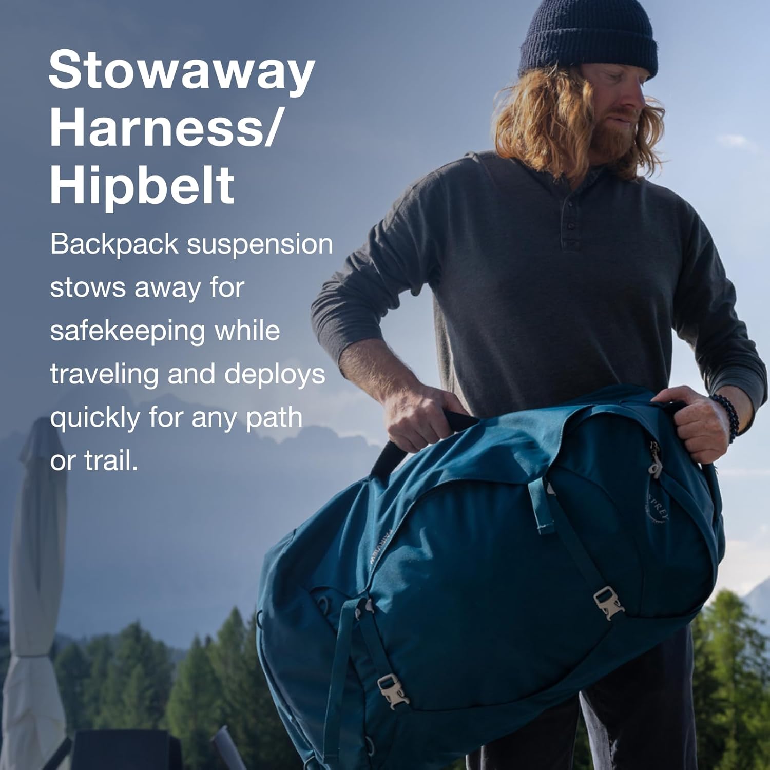 Osprey Fairview 55L Womens Travel Backpack BlackZircon Red