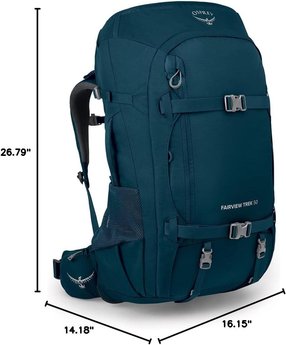 Osprey Fairview Trek 70L Womens Travel Backpack Night Jungle BlueNight Jungle Blue
