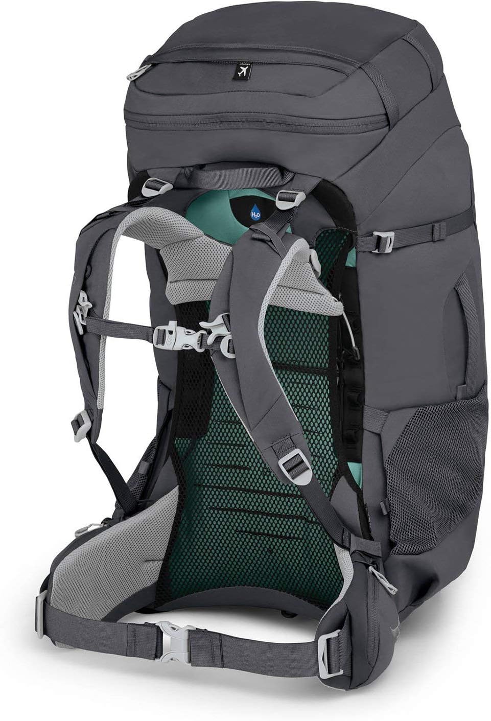 Osprey Fairview Trek 70L Womens Travel Backpack Night Jungle BlueZircon Red