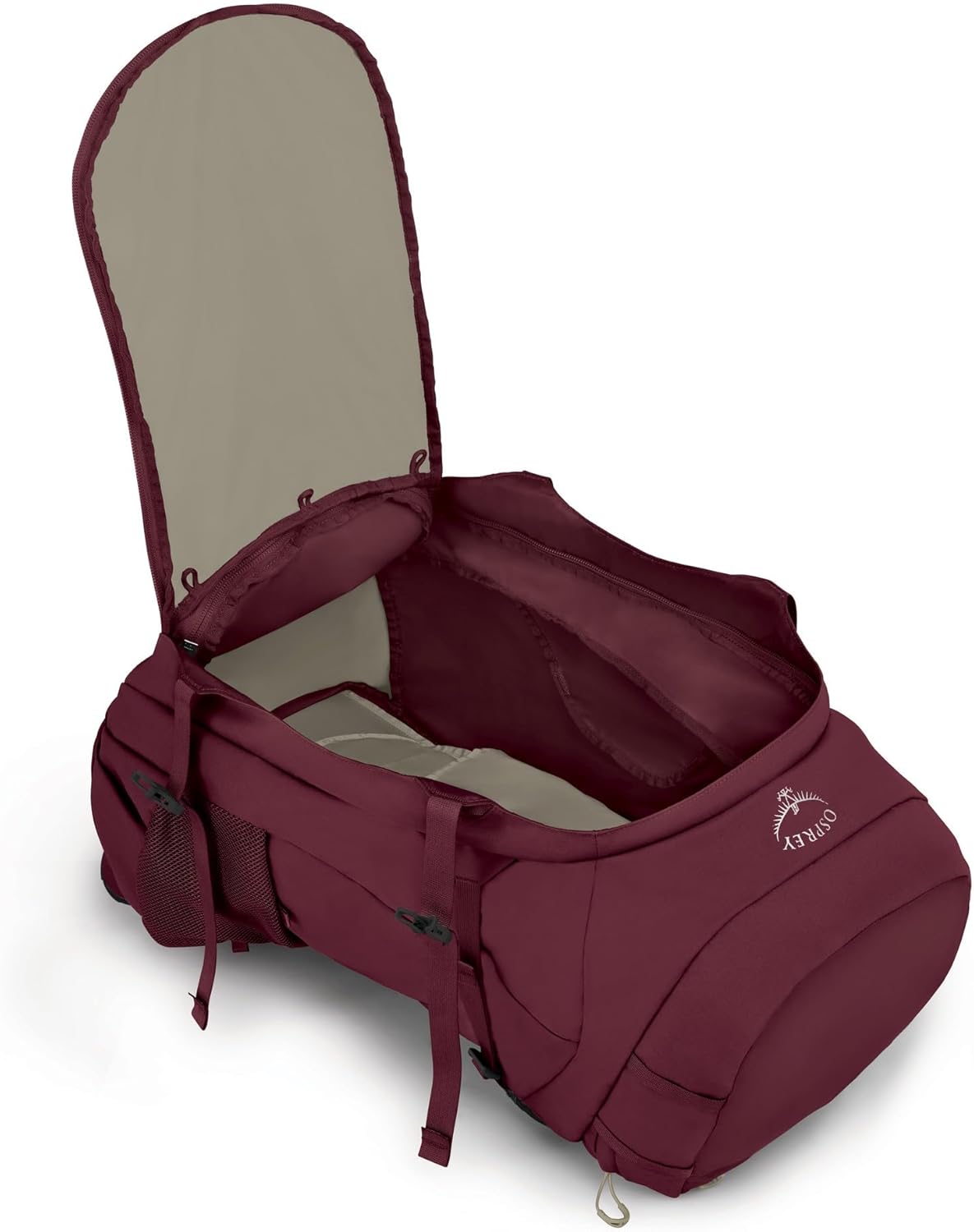 Osprey Fairview Trek 70L Womens Travel Backpack Night Jungle BlueZircon Red