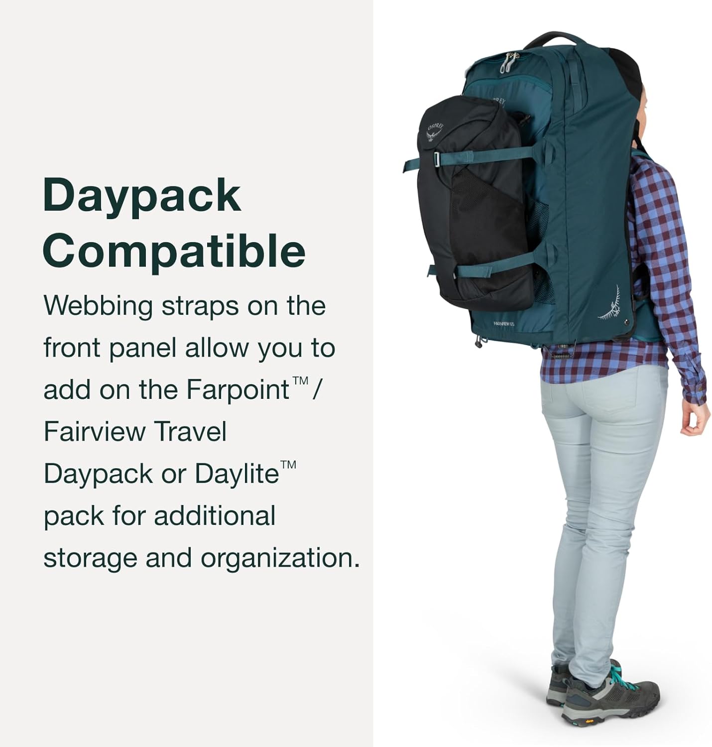 Osprey Fairview Womens Wheeled Travel Pack 36L BlackNight Jungle Blue