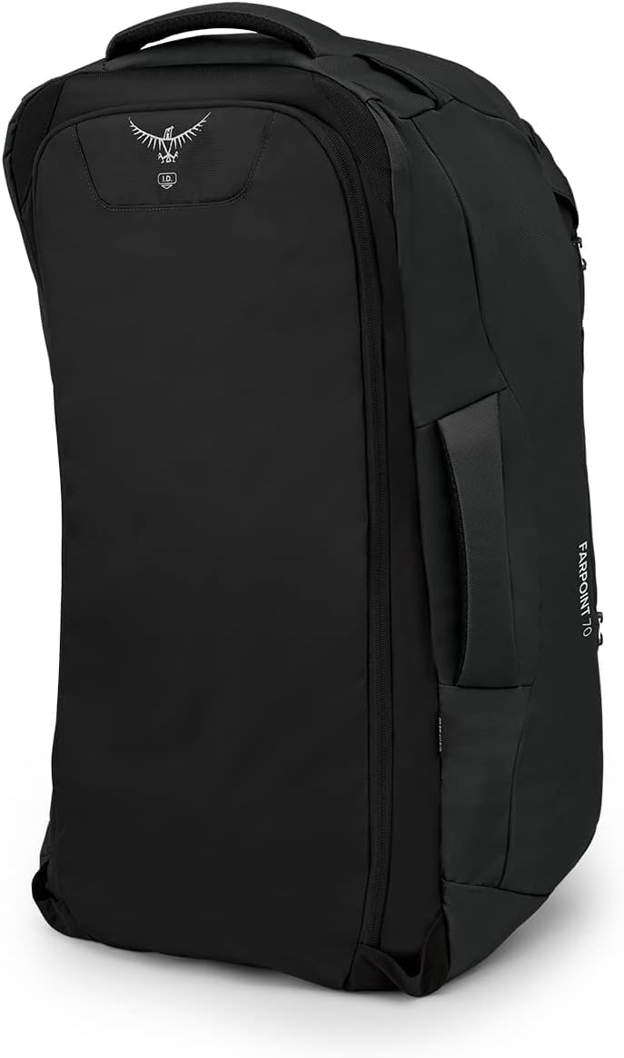 Osprey Farpoint 40L Mens Travel Backpack Tunnel Vision GreyBlack