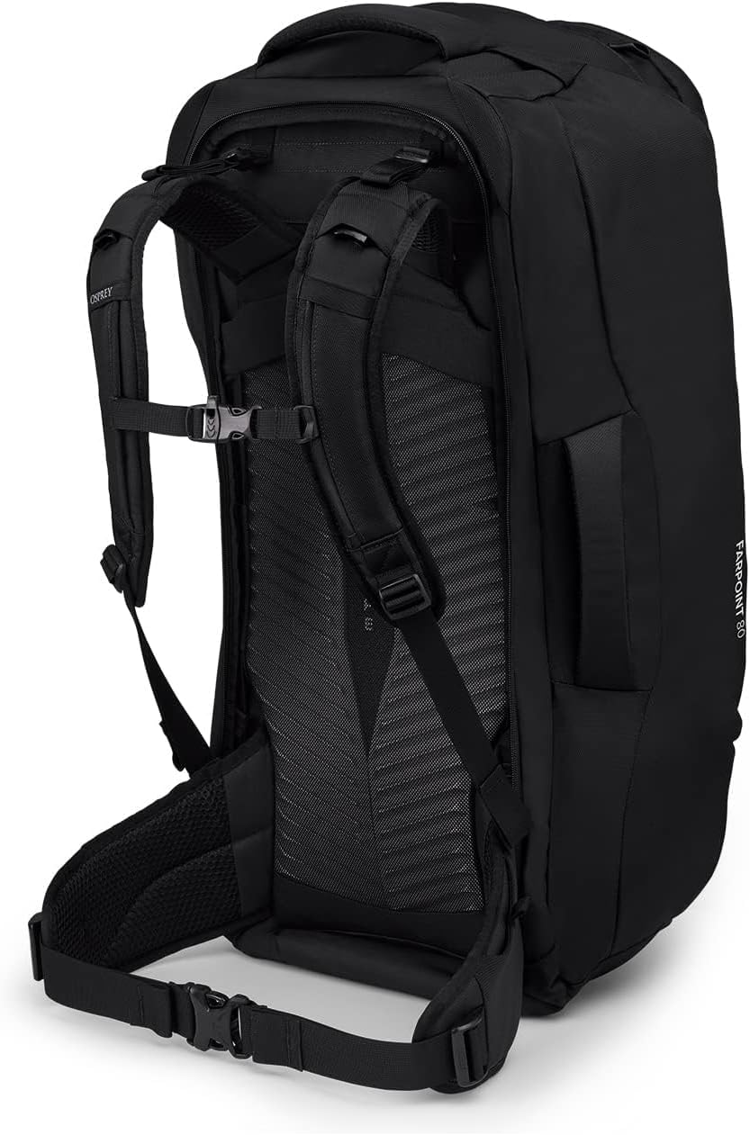 Osprey Farpoint 40L Mens Travel Backpack Tunnel Vision GreyBlack
