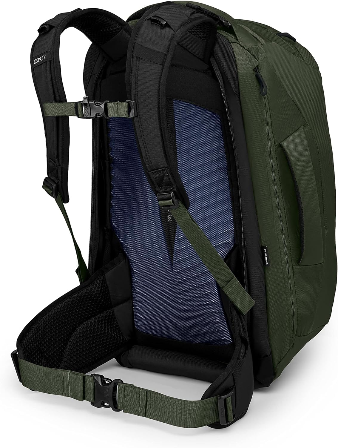 Osprey Farpoint 40L Mens Travel Backpack Tunnel Vision GreyGopher Green