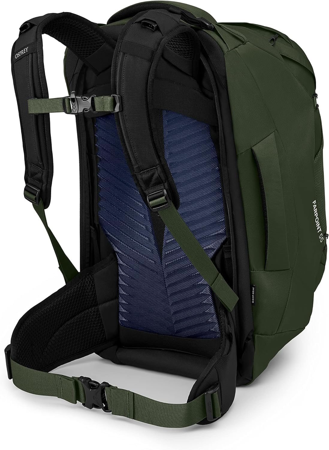 Osprey Farpoint 40L Mens Travel Backpack Tunnel Vision GreyGopher Green