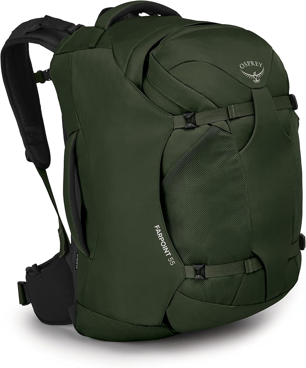 Osprey Farpoint 40L Mens Travel Backpack Tunnel Vision GreyGopher Green