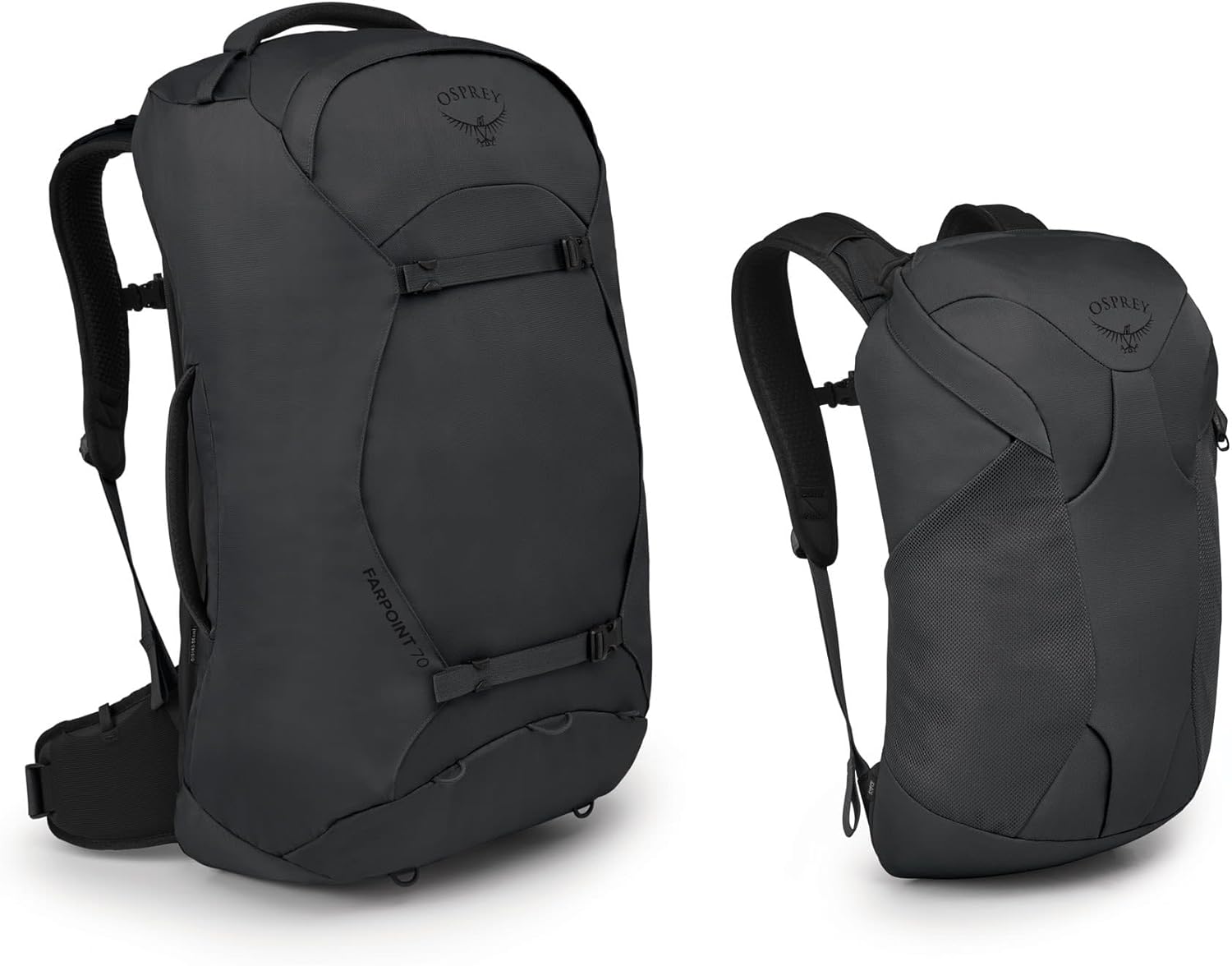 Osprey Farpoint 40L Mens Travel Backpack Tunnel Vision GreyTunnel Vision Grey