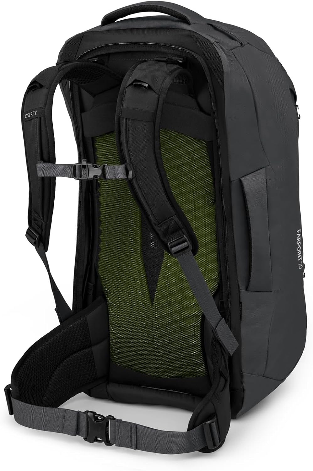 Osprey Farpoint 40L Mens Travel Backpack Tunnel Vision GreyTunnel Vision Grey