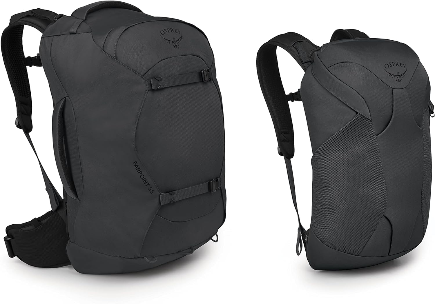 Osprey Farpoint 40L Mens Travel Backpack Tunnel Vision GreyTunnel Vision Grey