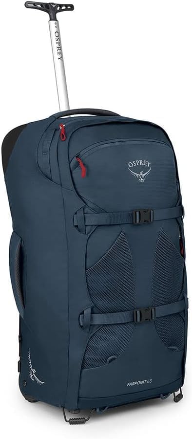 Osprey Farpoint Mens Wheeled Travel Pack 65L Black One SizeMuted Space Blue