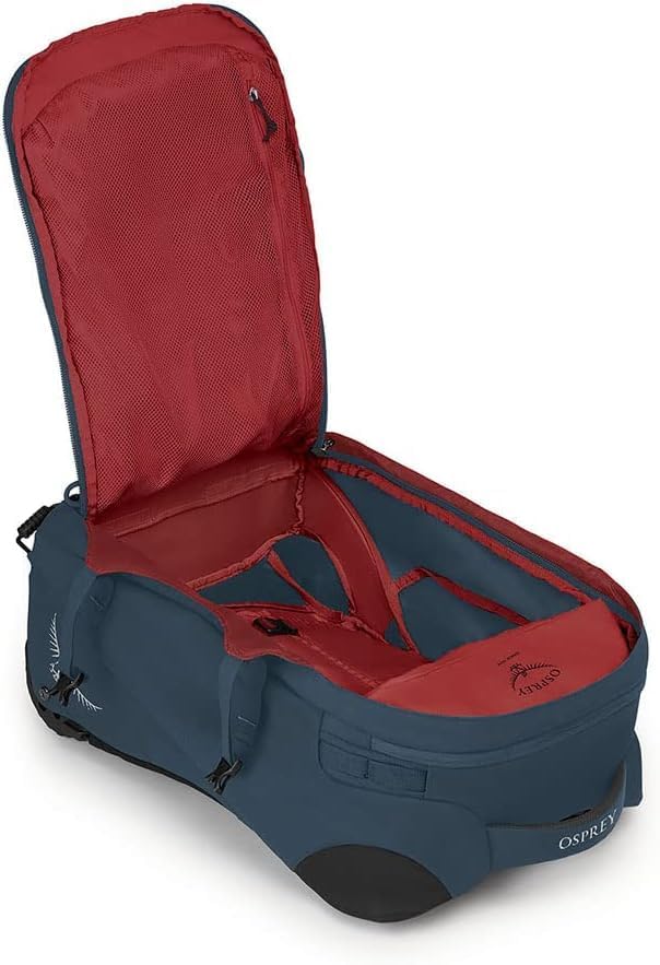 Osprey Farpoint Mens Wheeled Travel Pack 65L Black One SizeMuted Space Blue