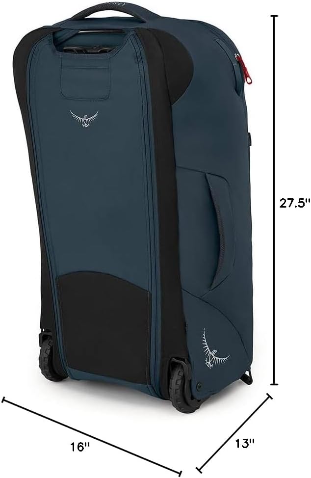 Osprey Farpoint Mens Wheeled Travel Pack 65L Black One SizeMuted Space Blue