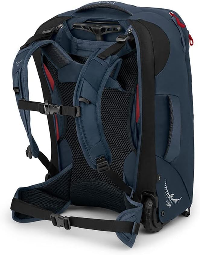 Osprey Farpoint Mens Wheeled Travel Pack 65L Black One SizeMuted Space Blue