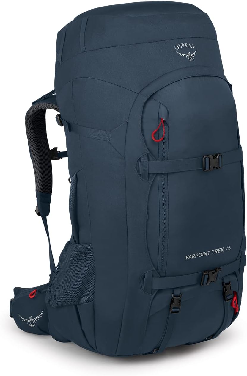 Osprey Farpoint Trek 55L Mens Travel Backpack Muted Space BlueMuted Space Blue