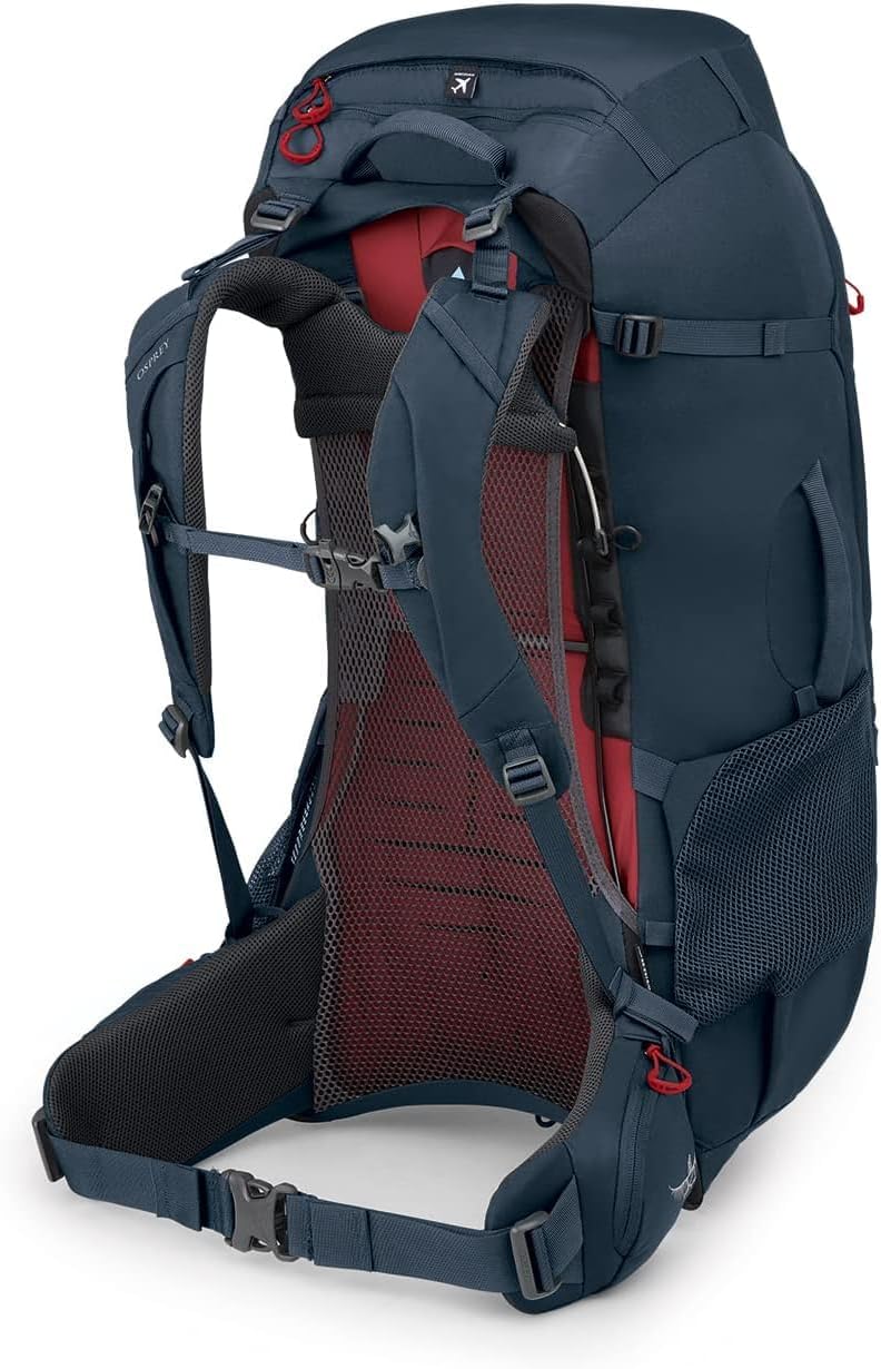 Osprey Farpoint Trek 55L Mens Travel Backpack Muted Space BlueMuted Space Blue